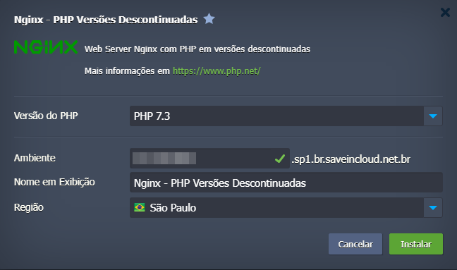 Nginx - PHP Versoes Desatualizadas opções de instalação