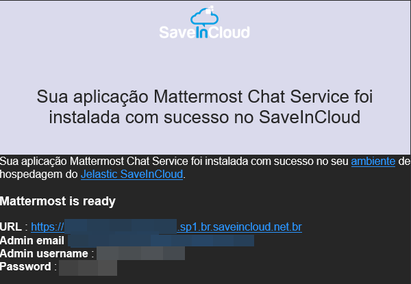 Dados/URL de acesso