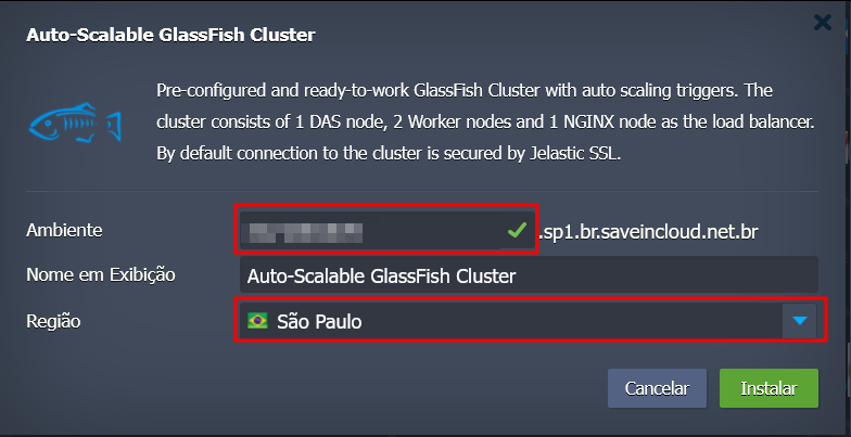 Glassfish Autoscalable Cluster Configuração Pré-Deploy