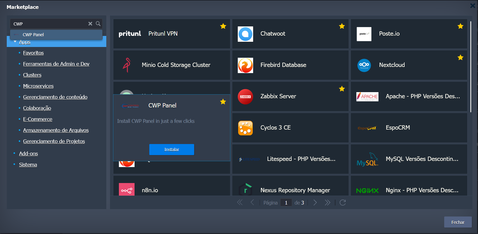 CWP no marketplace