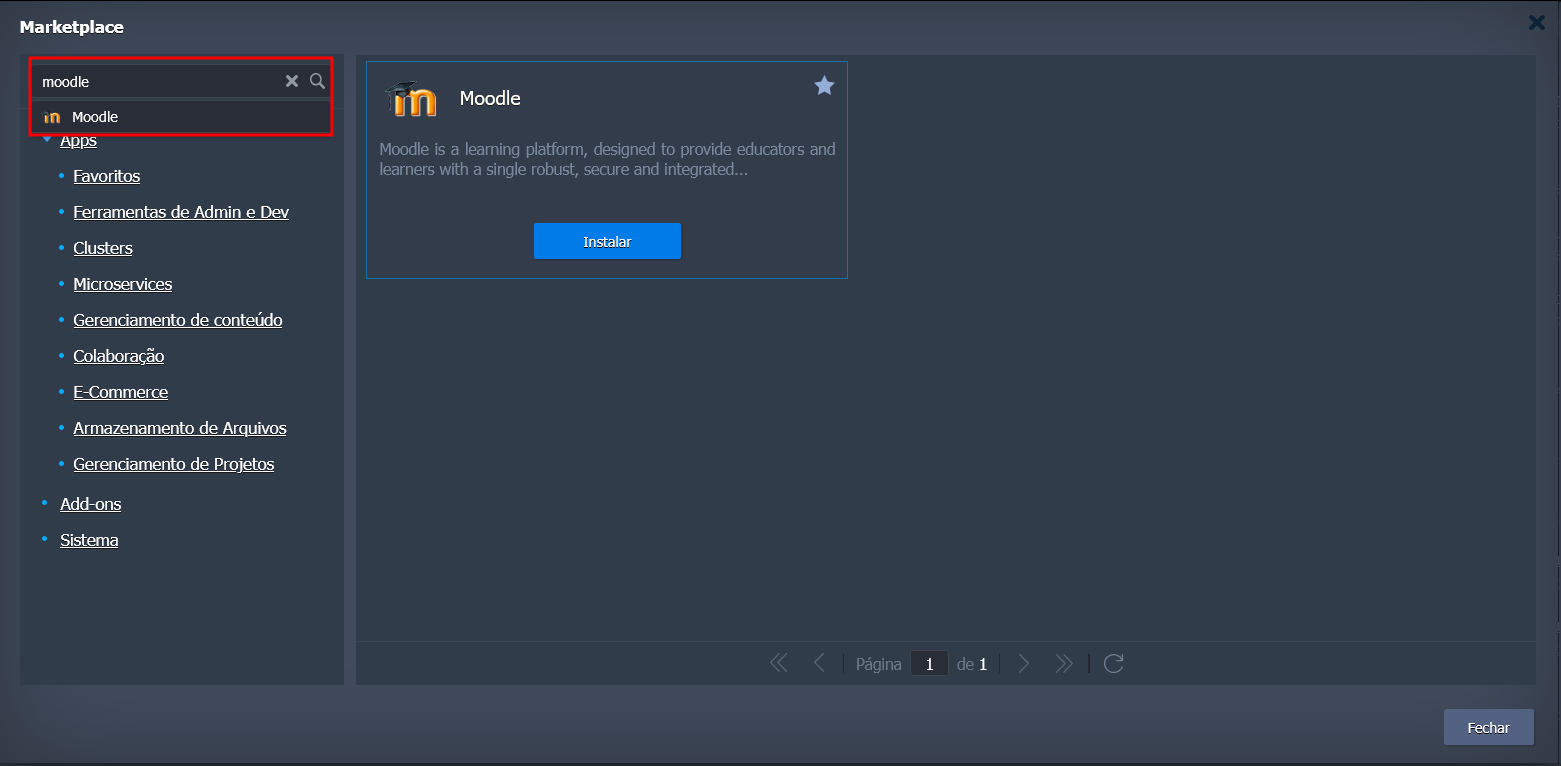 Moodle no Marketplace