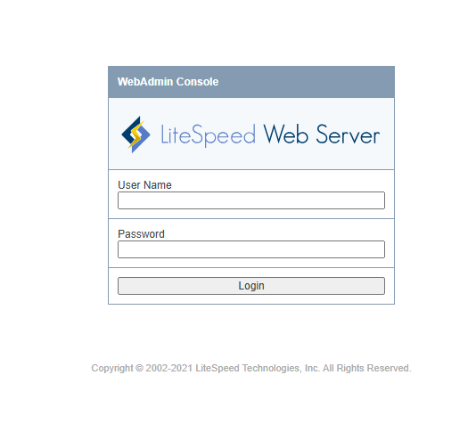 WebAdmin Console