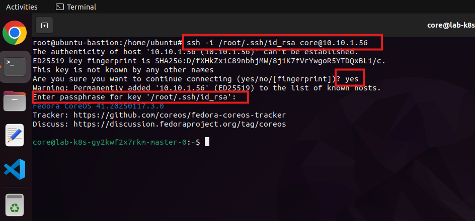 Acesso SSH Cluster