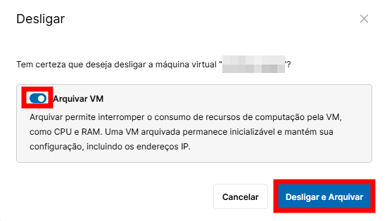Arquivar VM ligada - Painel CWP